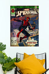 Marvel Spider-Man Vintage Comic Poster | Superhero Wall Art  (Animated Movie Posters)