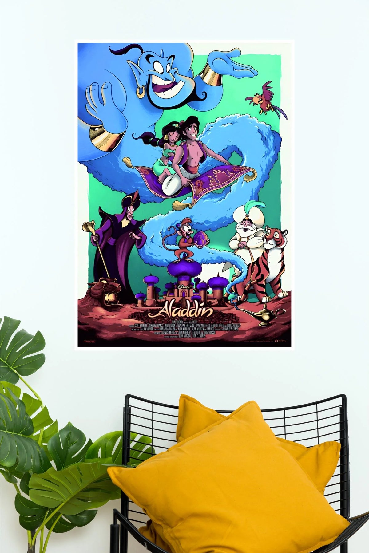 Aladdin Disney Magic Carpet Adventure Poster | Cartoon Wall Art (Animated Movie Posters)