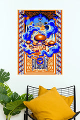 Aladdin Magical Genie Fantasy Poster | Disney Cartoon Wall Art  (Animated Movie Posters)