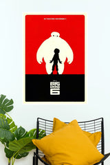 Big Hero Baymax & Hiro Disney Poster | Superhero Movie Wall Art (Animated Movie Posters)