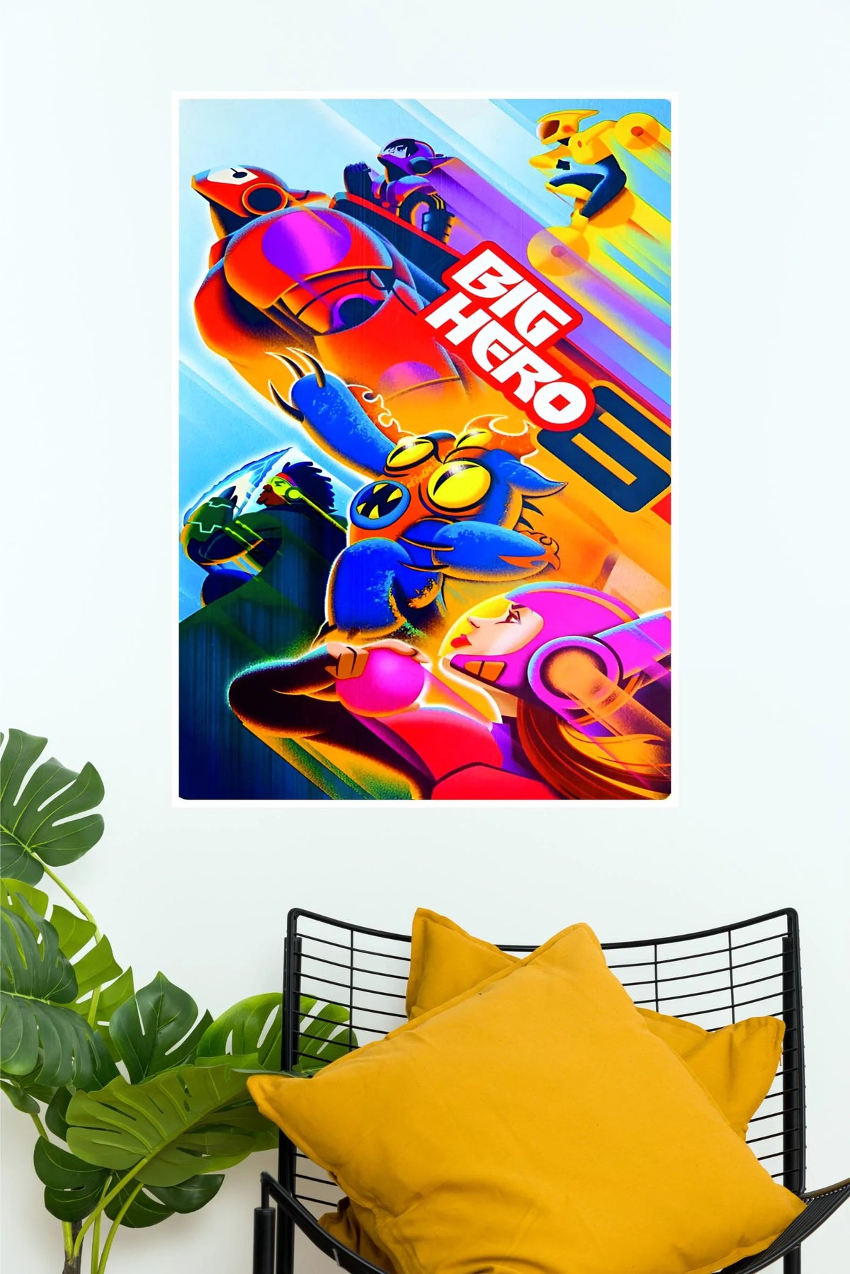 Big Hero Superhero Team Poster | Disney Animated Movie Wall Art  (Animated Movie Posters)