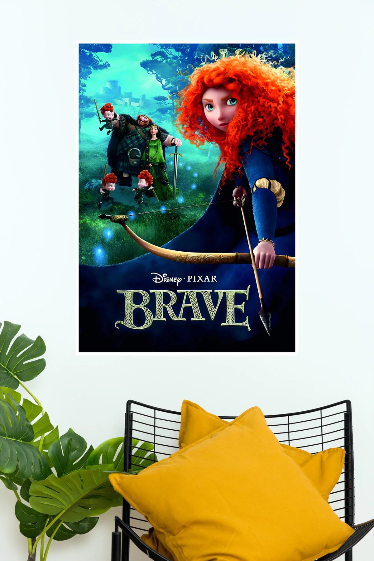 Disney Brave Princess Merida Poster | Animated Movie Wall Art  (Animated Movie Posters)