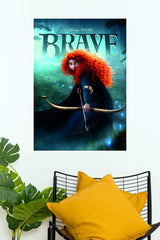Disney Brave Princess Merida Archery Poster | Fantasy Movie Wall Art  (Animated Movie Posters)