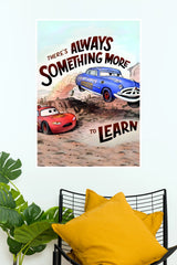 Disney Pixar Cars Always Something More to Learn Poster | Motivational Wall Art  (Animated Movie Posters)