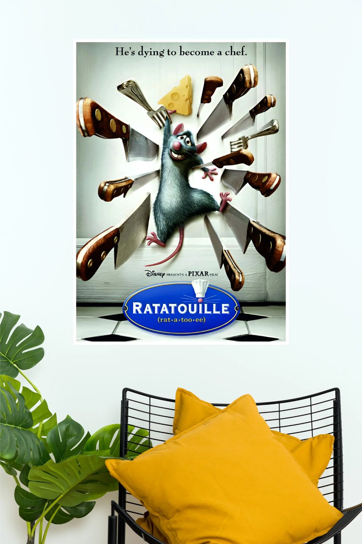 Disney Pixar Ratatouille Chef Remy Poster | Animated Movie Wall Art  (Animated Movie Posters)