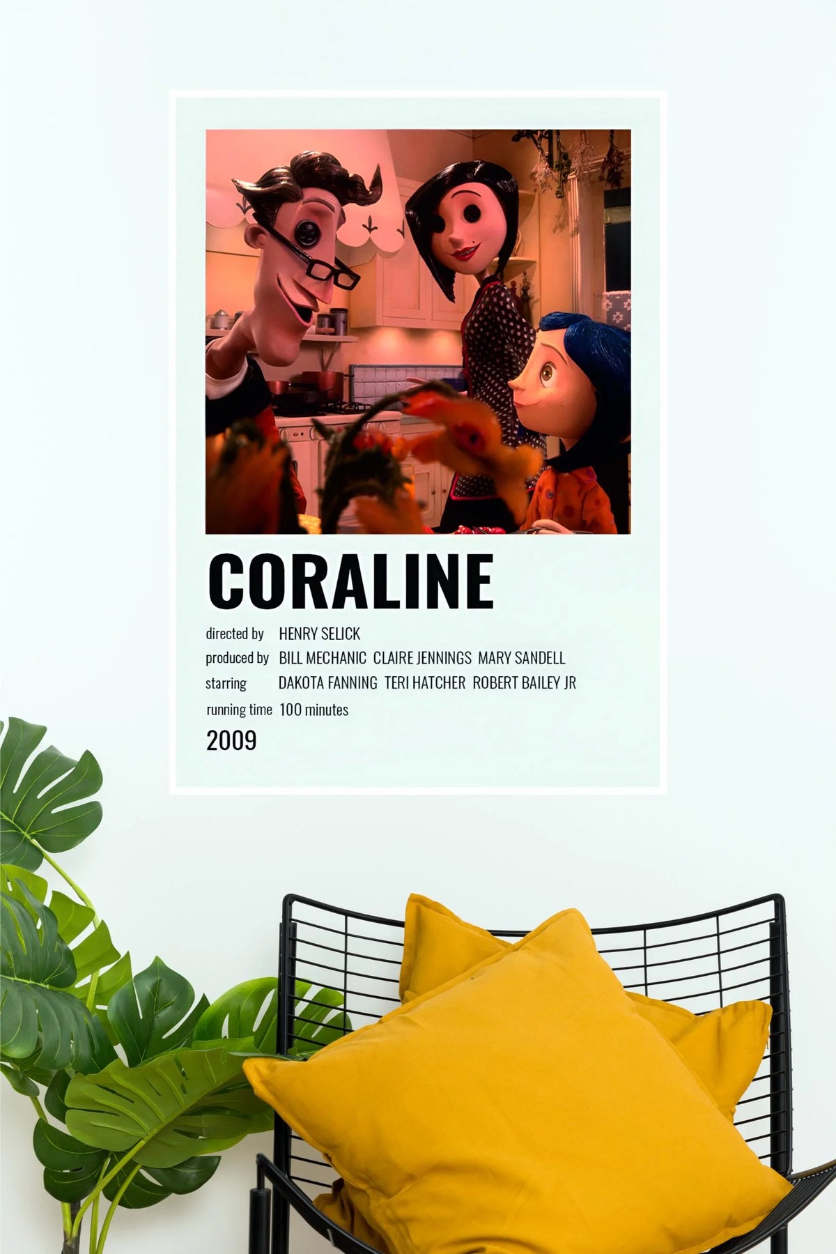 Coraline Other World Family Movie Poster | Dark Fantasy Animated Wall Art  (Animated Movie Posters)