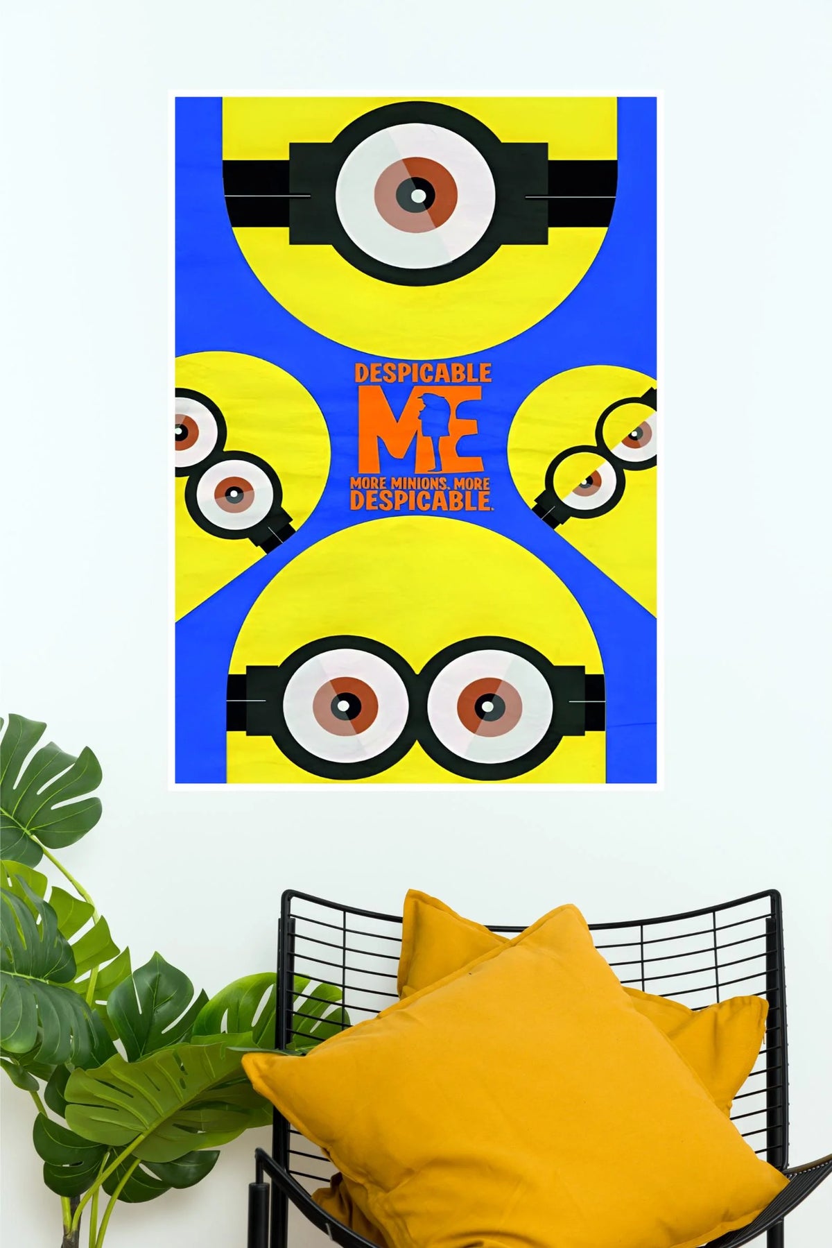 Despicable Me Minions Cartoon Movie Poster | Colourful Animated Wall Art  (Animated Movie Posters)