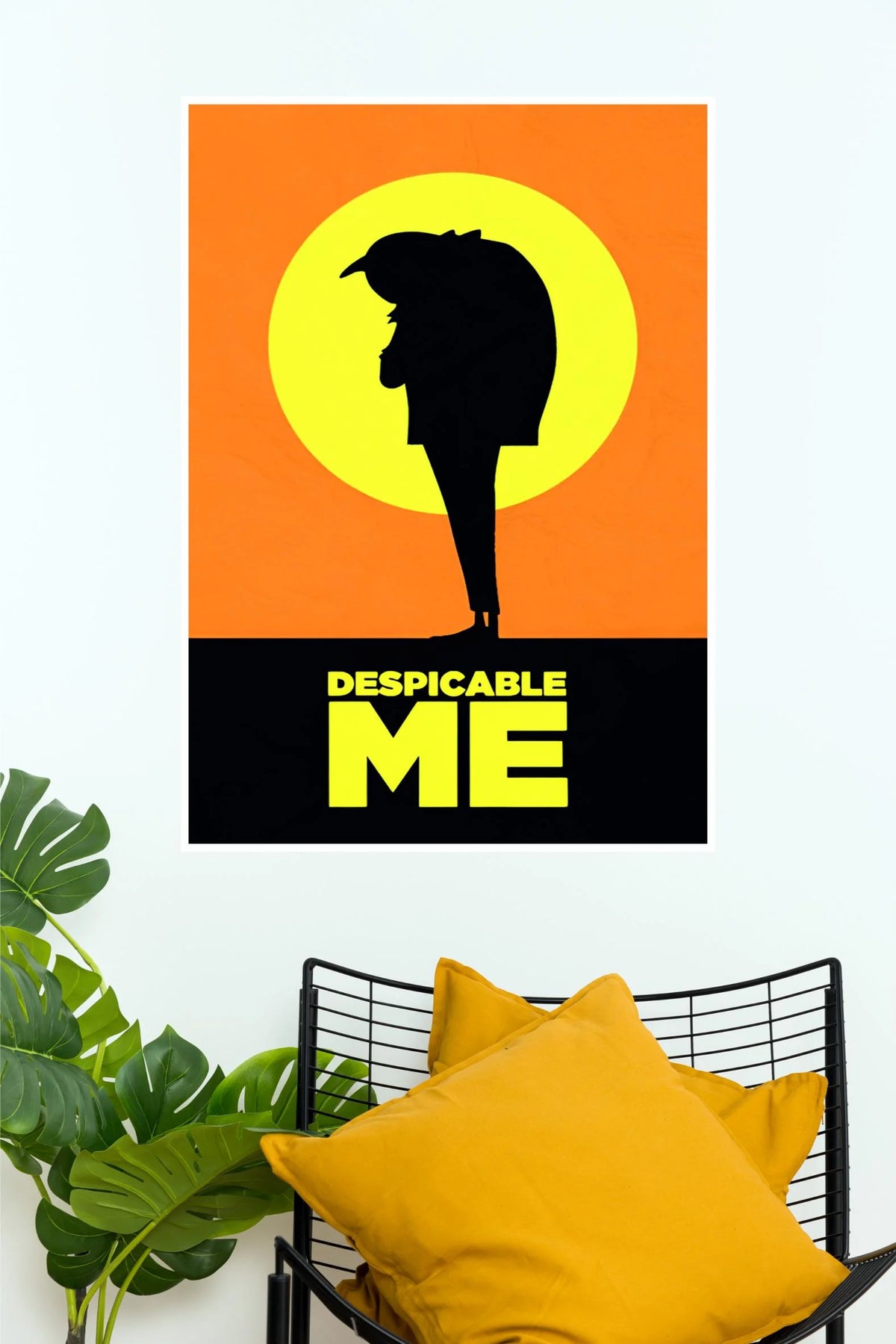 Despicable Me Gru Silhouette Minimal Poster | Animated Movie Wall Art  (Animated Movie Posters)