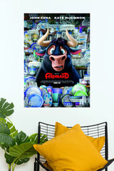 Ferdinand Movie Poster | Cute Black Bull Animated Movie Wall Art  (Animated Movie Posters)