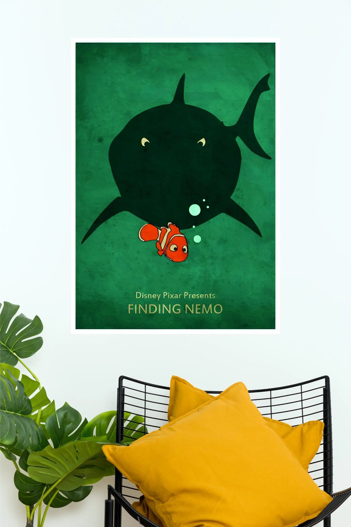 Finding Nemo Minimalist Movie Poster | Disney Pixar Ocean Adventure Wall Art  (Animated Movie Posters)
