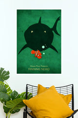 Finding Nemo Minimalist Movie Poster | Disney Pixar Ocean Adventure Wall Art  (Animated Movie Posters)
