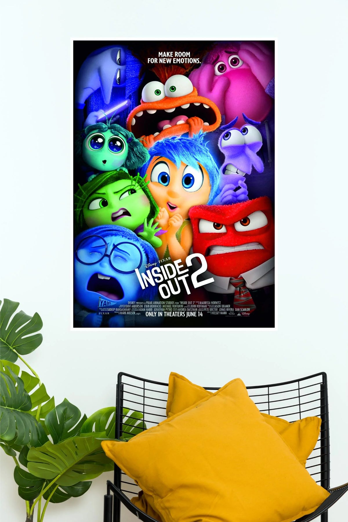 Inside Out Emotions Character Movie Poster | Colourful Disney Pixar Animated Wall Art   (Animated Movie Posters)