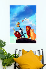 The Lion King Journey of Destiny Movie Poster | Simba Pride Rock Disney Animated Wall Art  (Animated Movie Posters)