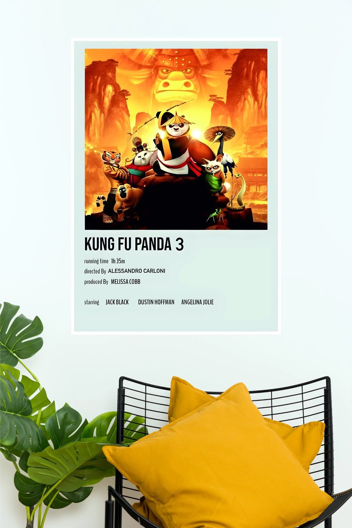 Kung Fu Panda Animated Adventure Movie Wall Poster  (Animated Movie Posters)
