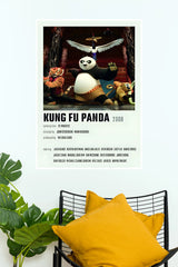 Kung Fu Panda Furious Five Animated Movie Wall Poster  (Animated Movie Posters)