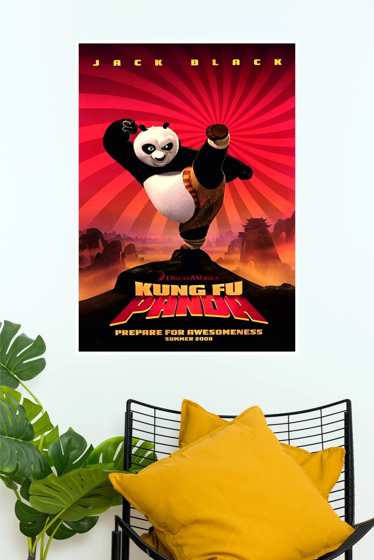 Kung Fu Panda Po Martial Arts Action Movie Wall Poster (Animated Movie Posters)
