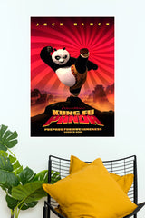 Kung Fu Panda Po Martial Arts Action Movie Wall Poster (Animated Movie Posters)