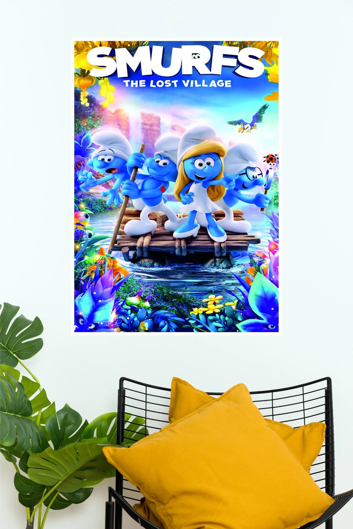 The Smurfs Lost Village Adventure Movie Wall Poster | Cartoon Art  (Animated Movie Posters)