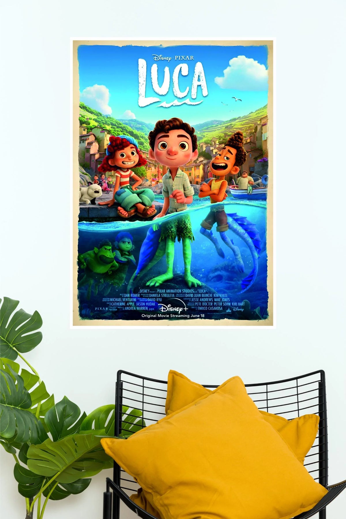 Disney Pixar Luca Movie Wall Poster | Italian Summer Adventure Art  (Animated Movie Posters)