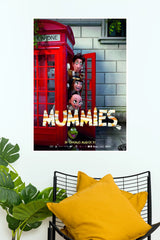 Mummies Red Telephone Booth Animated Movie Wall Poster  (Animated Movie Posters)