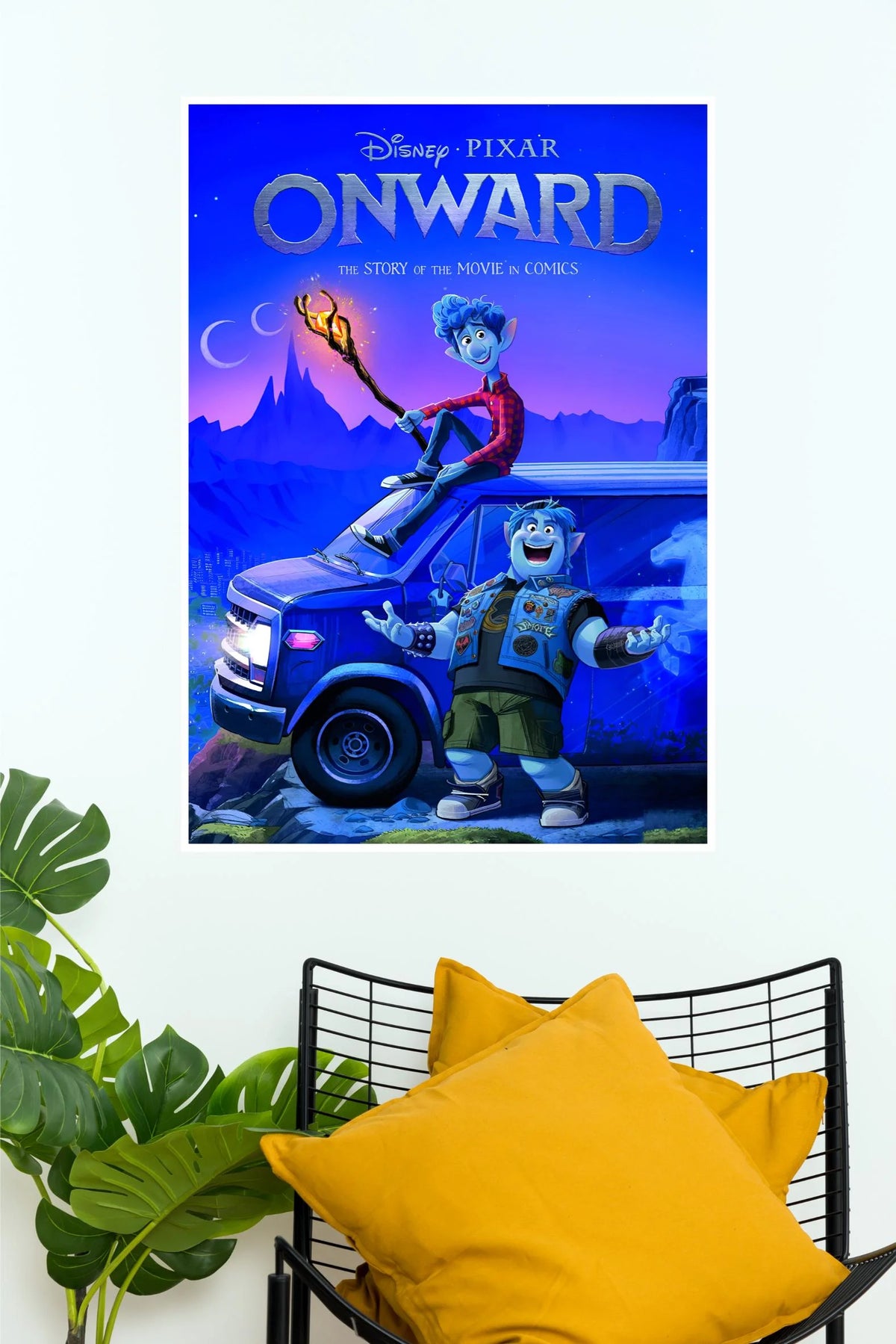 Onward Magical Adventure Disney Pixar Animated Movie Wall Poster  (Animated Movie Posters)