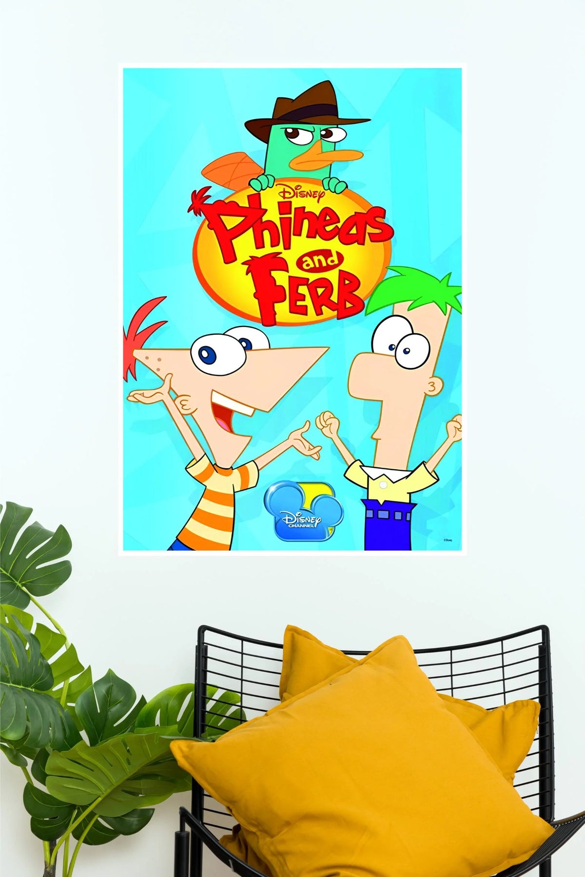 Phineas and Ferb Disney Cartoon Wall Poster | Perry the Platypus Animated Wall Art (Animated Movie Posters)
