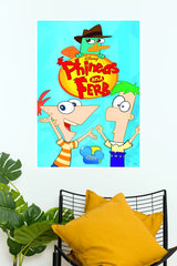 Phineas and Ferb Disney Cartoon Wall Poster | Perry the Platypus Animated Wall Art (Animated Movie Posters)