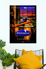 Ratatouille Disney Pixar Animated Movie Wall Poster | Remy Chef Paris Kitchen Wall Art  (Animated Movie Posters)
