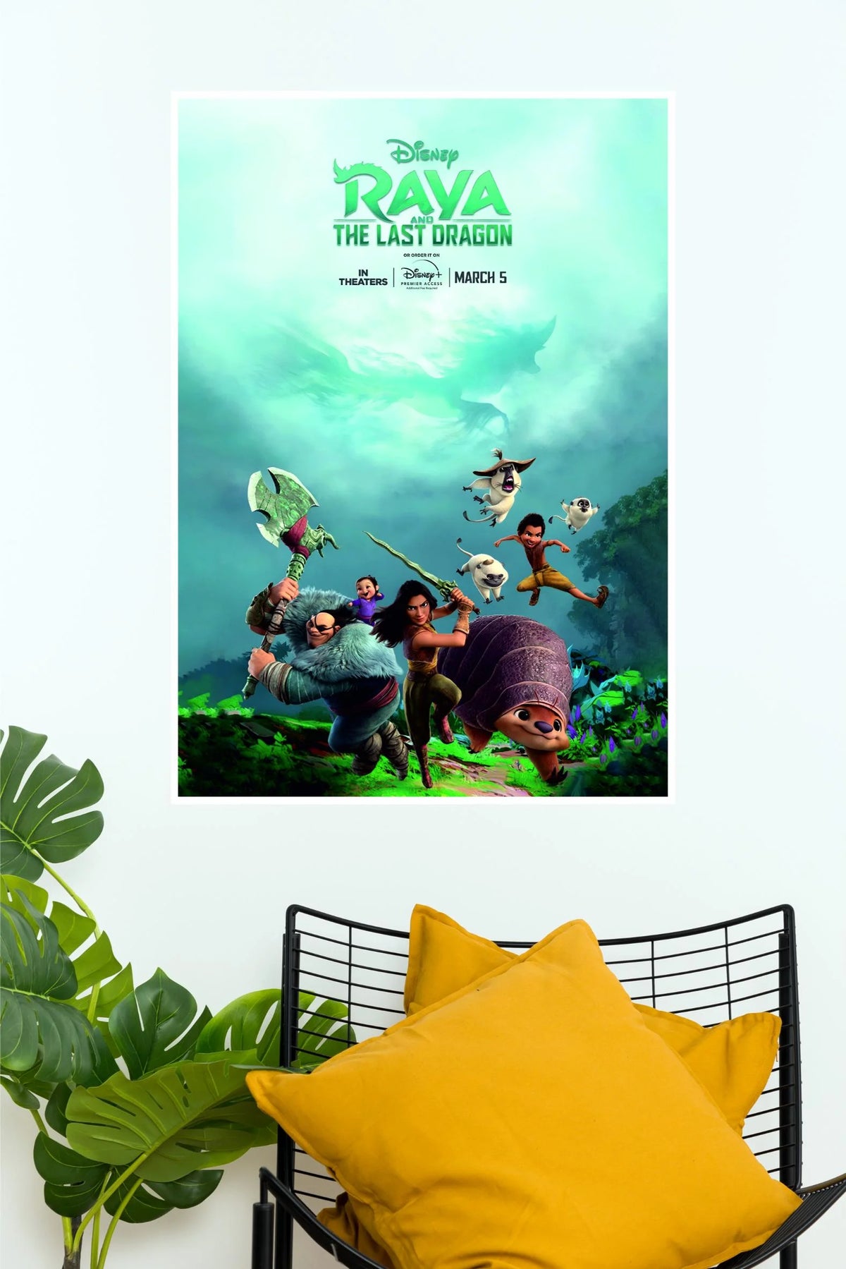 Raya and the Last Dragon Disney Movie Poster | Raya & Friends Fantasy Adventure Wall Art   (Animated Movie Posters)