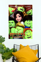 Red Shoes and the Seven Dwarfs Animated Movie Wall Poster | Snow White Fantasy Cartoon Wall Art  (Animated Movie Posters)