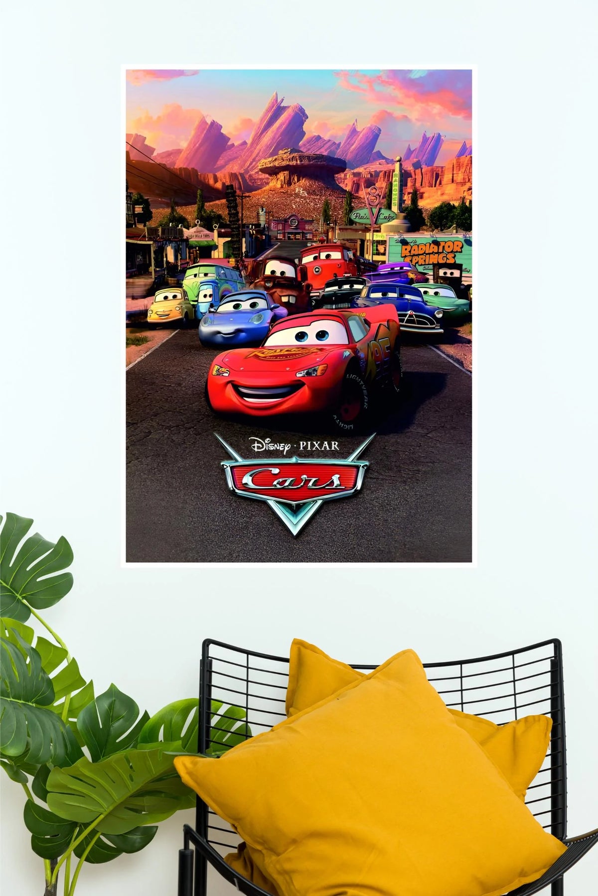 Disney Pixar Cars Movie Poster | Lightning McQueen & Friends Wall Art  (Animated Movie Posters)
