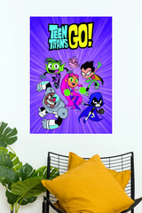 Teen Titans Go Superhero Cartoon Wall Poster  (Animated Movie Posters)