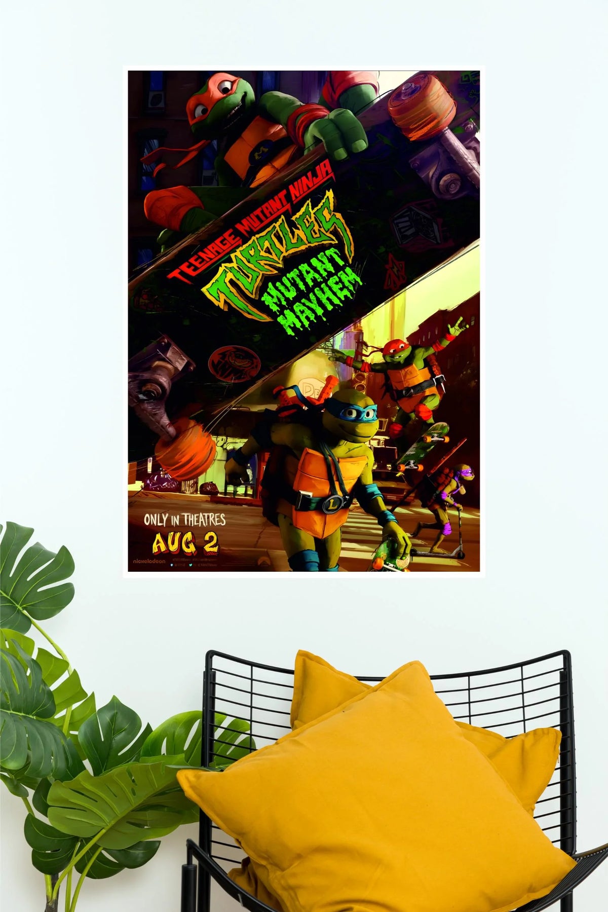 Teenage Mutant Ninja Turtles Mutant Mayhem Wall Poster (Animated Movie Posters)