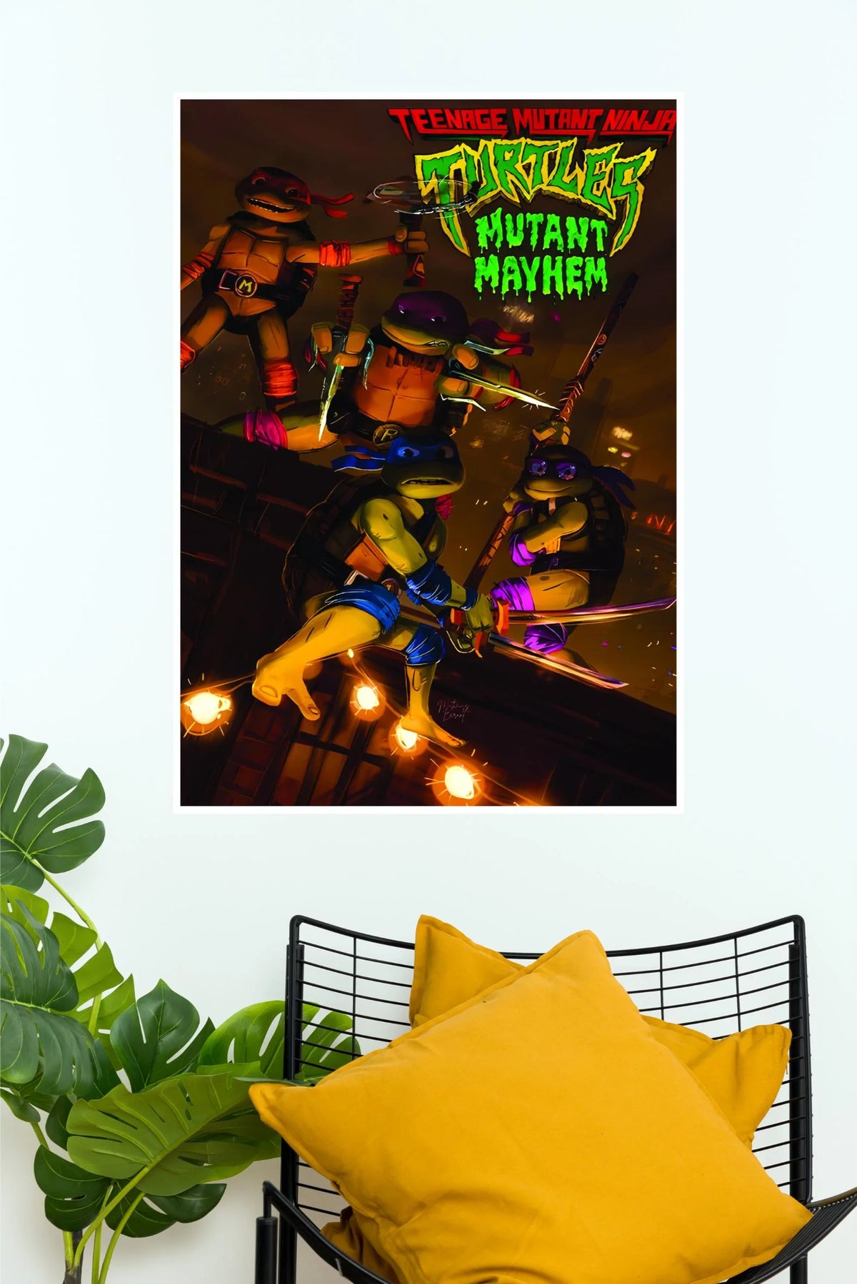 Teenage Mutant Ninja Turtles Mutant Mayhem Action Wall Poster  (Animated Movie Posters)