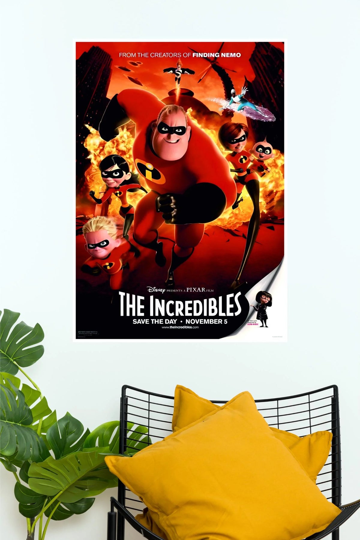 Disney Pixar The Incredibles Superhero Family Action Wall Poster  (Animated Movie Posters)