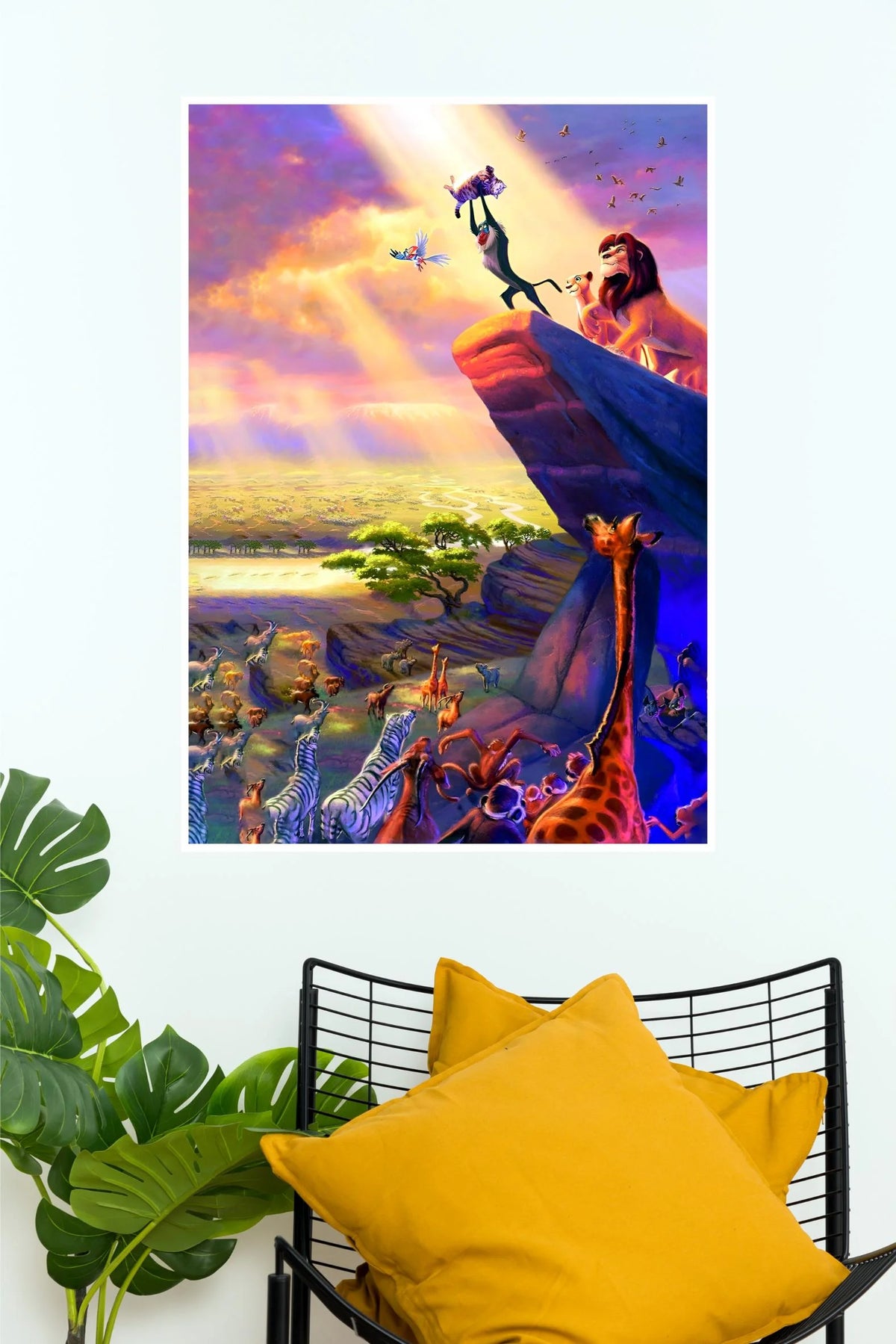 The Lion King Circle of Life Pride Rock Aesthetic Wall Poster  (Animated Movie Posters)
