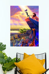 The Lion King Circle of Life Pride Rock Aesthetic Wall Poster  (Animated Movie Posters)