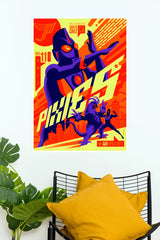 Ultraman PHILZ Retro Superhero Wall Poster | Japanese Sci-Fi Action Wall Art  (Animated Movie Posters)