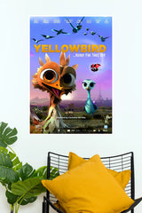 Yellowbird Animated Movie Wall Poster | Colorful Cartoon Bird Aesthetic Wall Art  (Animated Movie Posters)