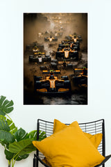 Formula Racing Championship Action Wall Poster  (Formula Poster)