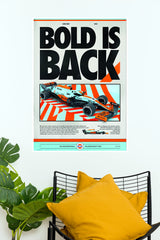 McLaren Bold Is Back Racing Wall Poster  (Formula Poster)