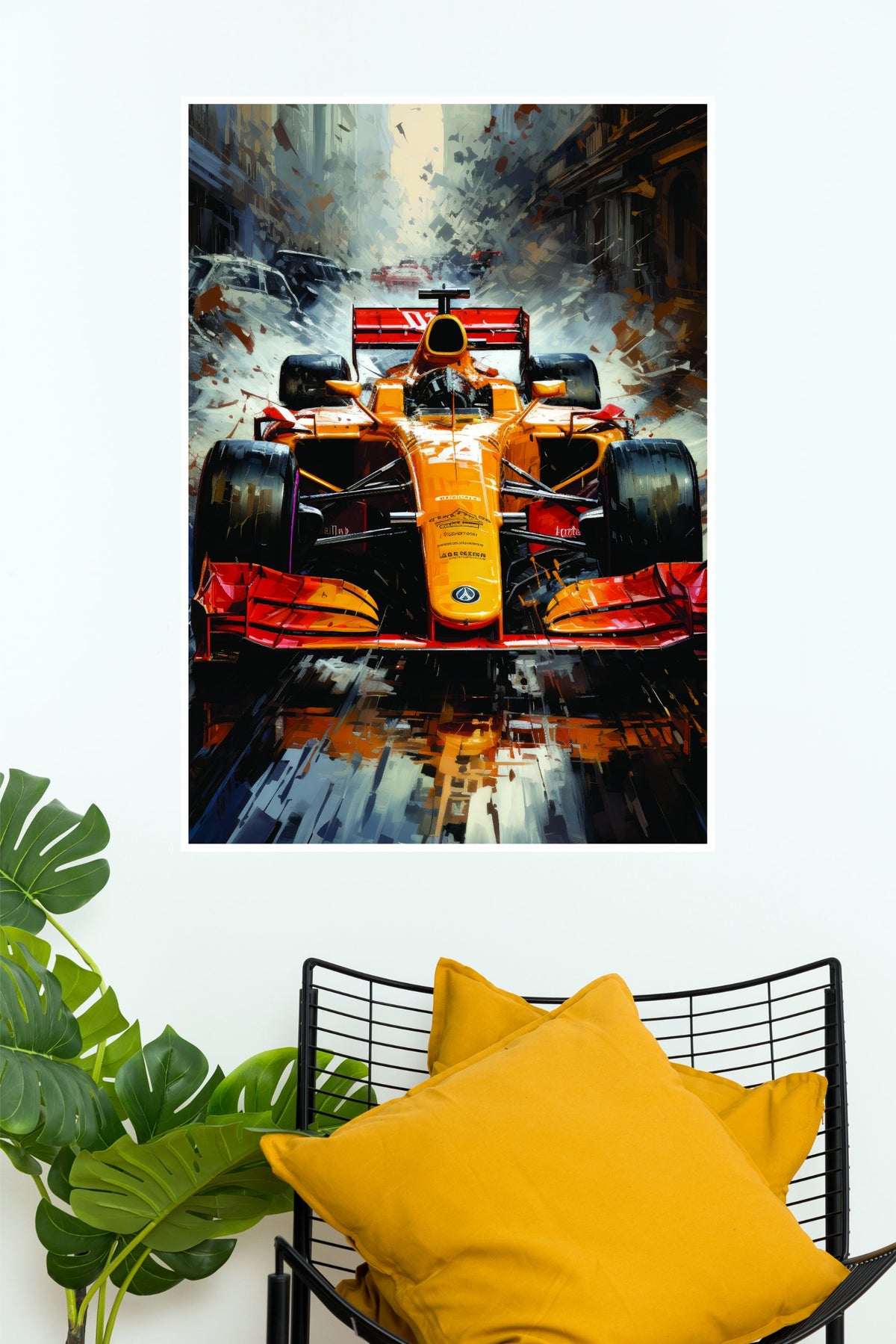 Full Power Forward Formula Racing Wall Poster  (Formula Poster)
