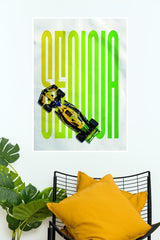 Ayrton Senna McLaren Racing Legacy Tribute Wall Poster  (Formula Poster)