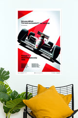 McLaren MP4/4 Legendary Formula Racing Championship Wall Poster   (Formula Poster)