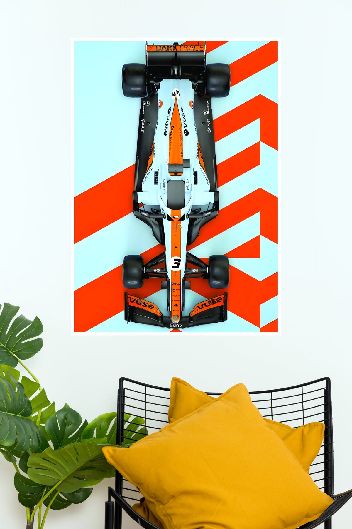 McLaren Monaco Grand Prix Top View Racing Wall Poster (Formula Poster)