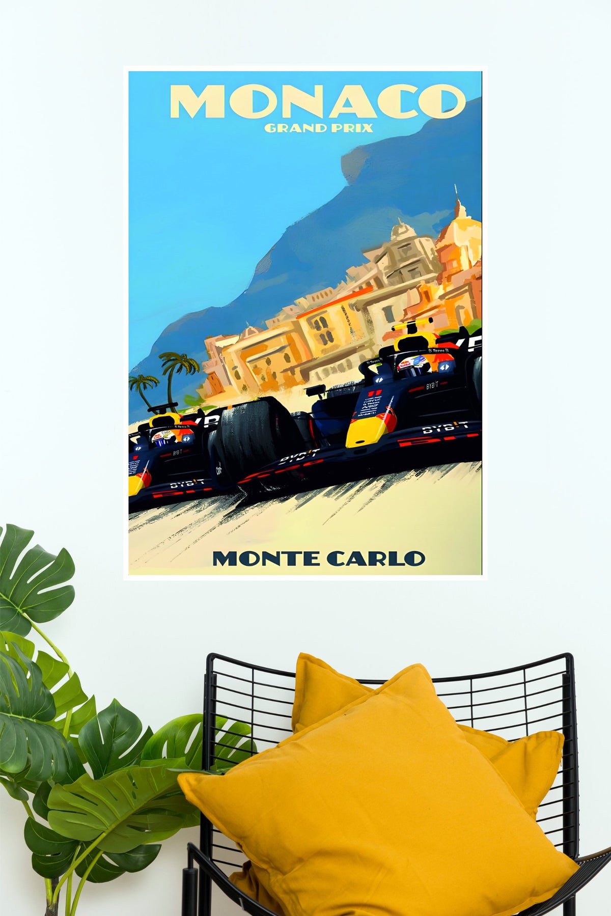 Red Bull Monaco Grand Prix Monte Carlo Racing Wall Poster  (Formula Poster)