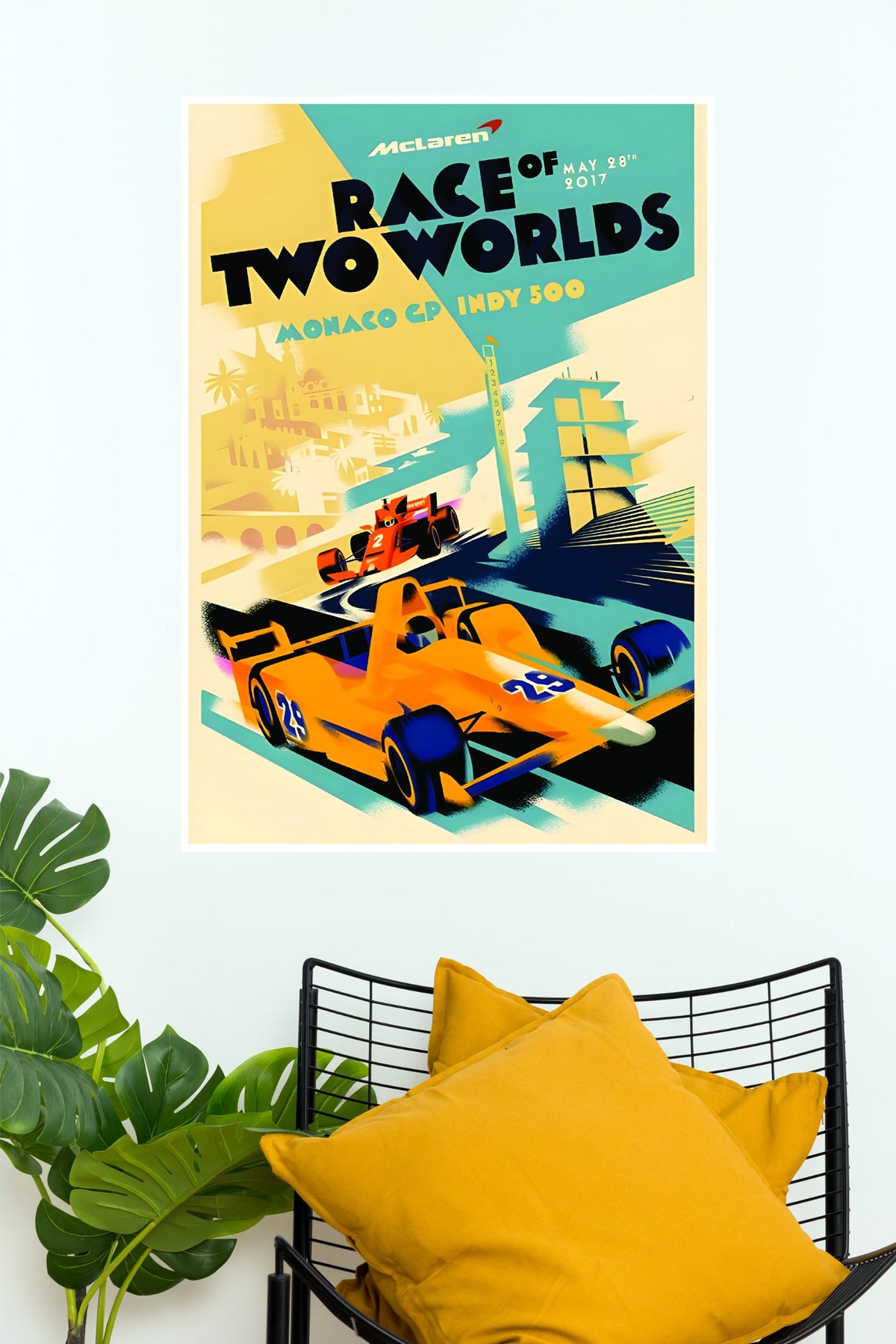 McLaren Race of Two Worlds Wall Poster  (Formula Poster)