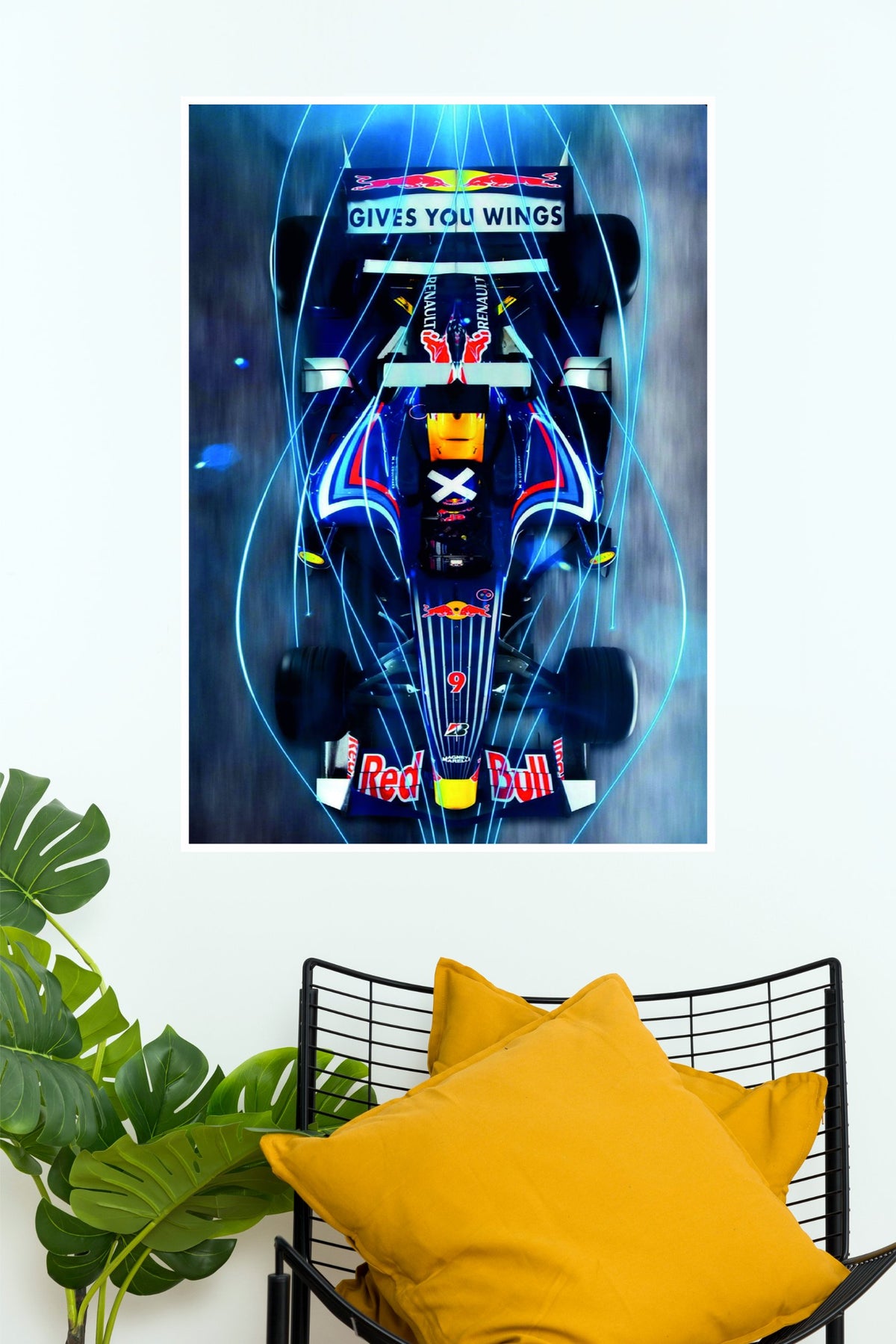 Red Bull Racing Horizon Wall Poster  (Formula Poster)