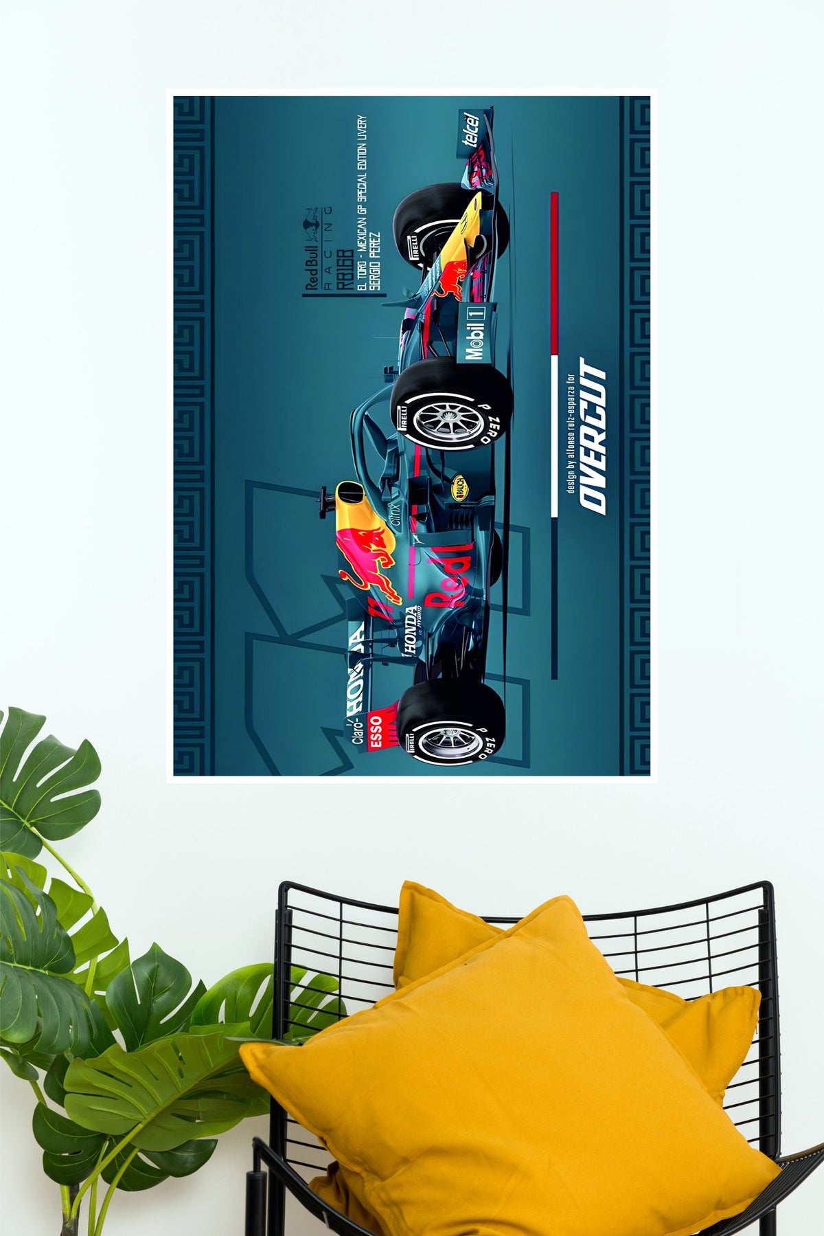 Red Bull Racing Honda Sergio Perez Formula One Wall Poster  (Formula Poster)