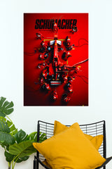 Schumacher Ferrari Pit Stop Poster | F1 Racing Wall Art   (Formula Poster)